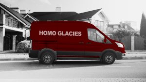 furgoneta de reparto homo glacies