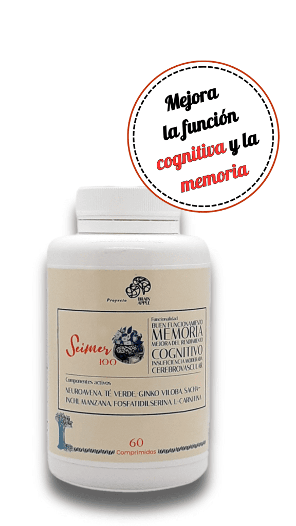 Seimer 100 Complemento nutricional para mejorar la función cognitiva y la memoria.